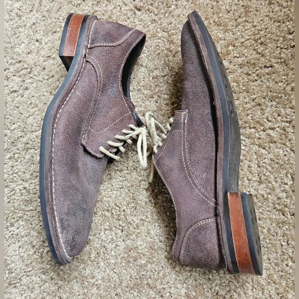 Cole Haan Men's Brown Suede Oxford Shoes, Size 10 M
